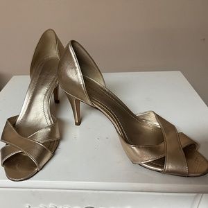 Gold heels size 6